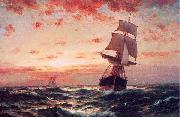 Moran, Edward Ships at Sea Spain oil painting artist